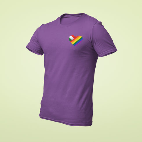 ZShowTime karcsúsított férfi póló - HUN Pride Szív